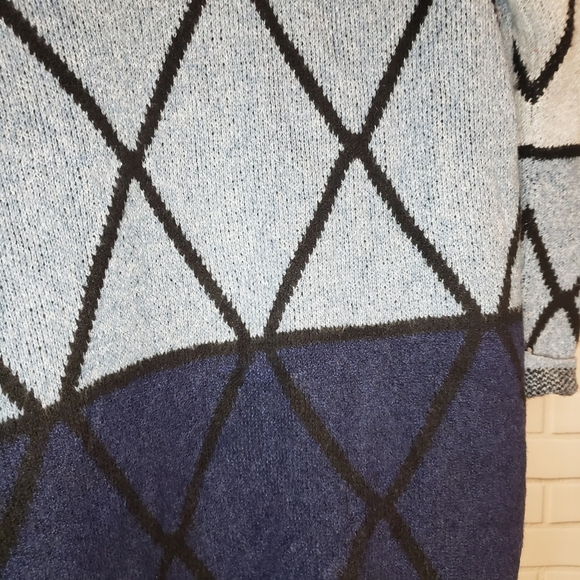 NWT Joseph A. Ombre Grid Cardigan - Picture 5 of 9